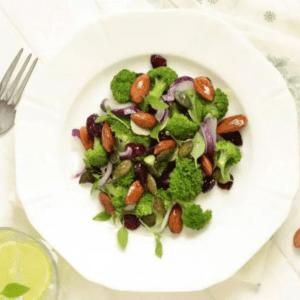 Eating healthy doesn't mean you have to sacrifice the foods you love. Follow us for the Heart Healthy Recipe for Broccoli and Tamari Almond Salad
