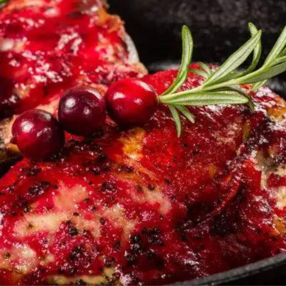 Eating healthy doesn't mean you have to sacrifice the foods you love. Follow us for the Heart Healthy Recipe for Chicken Skillet with Rosemary Cherry Balsamic Sauce