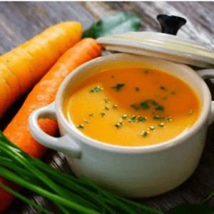 Eating healthy doesn't mean you have to sacrifice the foods you love. Follow us for the Heart Healthy Recipe for Curried Carrot Ginger Soup