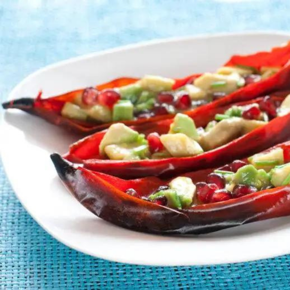 Eating healthy doesn't mean you have to sacrifice the foods you love. Follow us for the Heart Healthy Recipe for Thai Stuffed Chilies