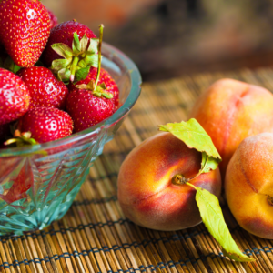 Fruit and Goat Cheese Spread provides fiber, protein, carbs and healthy fat.