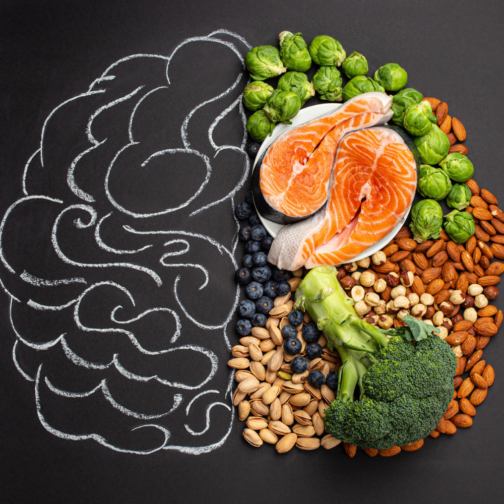 The MIND diet emphasizes on foods such as leafy greens, berries, nuts, beans, whole grains, fish and olive oil.